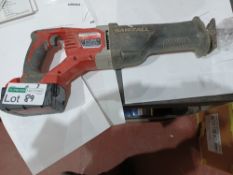 MILWAUKEE M18 BSX-0 18V LI-ION REDLITHIUM CORDLESS SAWZALL RECIPROCATING SAW - BARE WITH BATTERY