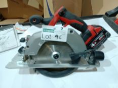 MILWAUKEE HD18CS-0 165MM 18V LI-ION REDLITHIUM CORDLESS CIRCULAR SAW - BARE WITH BATTERY UNCHECKED/