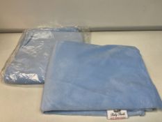 40 X BRAND NEW BABY PEARL BABY BLANKETS BLUE AND PINK 98X70XM S1 RRP £11