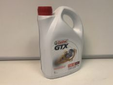 10 X NEW SEALED TUBS OF CASTROL GTX 15W-40 SYNTHETIC OIL FOR PETROL & DIESEL ENGINES. (ROW5)