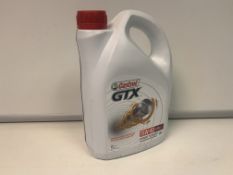 10 X NEW SEALED TUBS OF CASTROL GTX 15W-40 SYNTHETIC OIL FOR PETROL & DIESEL ENGINES. (ROW5)