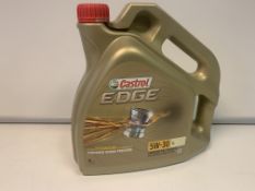 4 X NEW SEALED 4L TUBS OF CASTROL EDGE 5W-40 ADVANCED FULLY SYNTHETIC OIL FOR PETROL, DIESEL &