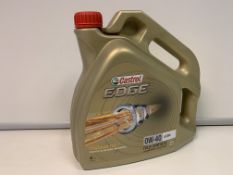 4 X NEW SEALED 4L TUBS OF CASTROL EDGE 0W-30 ADVANCED FULLY SYNTHETIC OIL FOR PETROL, DIESEL &