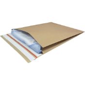 9 X BRAND NEW PACKS OF 50 KRAFT MAILER ECO V BOTTOM AND SIDE GUSSETS 500 X 600 X 60MM RRP £66 PER