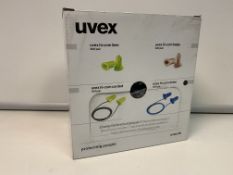 4 X BRAND NEW PACKS OF 100 UVEX HI-COM DETEC CORDED EAR PLUGS RRP £104 PER PACK R9