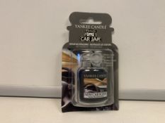 40 X NEW PACKAGED YANKEE CANDLE ULTIMATE CAR JAR - NEW CAR SCENT. (ROW5)
