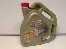 4 X NEW SEALED 4L TUBS OF CASTROL EDGE 0W-30 ADVANCED FULLY SYNTHETIC OIL FOR PETROL, DIESEL &