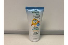 96 X BRAND NEW VOSENE KIDS HAIR AND BODY WASH 50ML R3 (257)