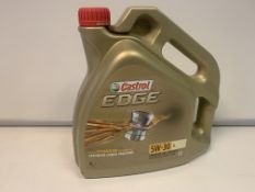 4 X NEW SEALED 4L TUBS OF CASTROL EDGE 5W-40 ADVANCED FULLY SYNTHETIC OIL FOR PETROL, DIESEL &