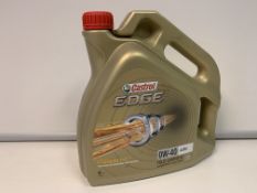 4 X NEW SEALED 4L TUBS OF CASTROL EDGE 0W-30 ADVANCED FULLY SYNTHETIC OIL FOR PETROL, DIESEL &