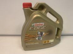 4 X NEW SEALED 4L TUBS OF CASTROL EDGE 5W-40 ADVANCED FULLY SYNTHETIC OIL FOR PETROL, DIESEL &