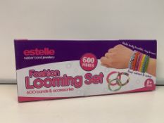 72 X BRAND NEW ESTELLE 600 PIECE FASHION LOOMING SETS R9