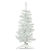 6 X NEW BOXED 3 FOOT WHITE CHRISTMAS TREES (ROW3)