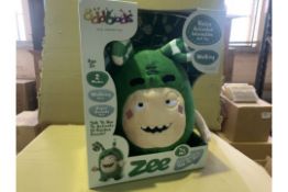 4 X BRAND NEW ODDBODS WALKING TALKING ZEE, TALK TO HIM TO ACTIVATE 10 RANDOM SOUNDS WALKS WHEN YOU