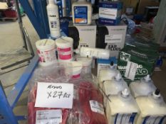 27 PIECE MIXED LOT INCLUDING SANITISING TABLETS, EAR PLUGS, CLEANING PRODUCTS ETC S1-21
