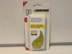 24 X NEW PACKS OF 4 KARCHER WINDOW CLEANER CONCENTRATE. STREAK FREE, WATER REPELLANT. (ROW19)