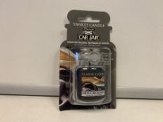 40 X NEW PACKAGED YANKEE CANDLE ULTIMATE CAR JAR - NEW CAR SCENT. (ROW5)