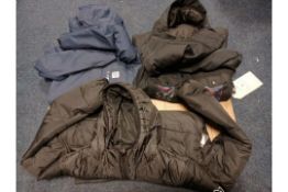 3 X BRAND NEW BILLABONG COATS IN VARIOUS STYLES AND SIZES ER (774)