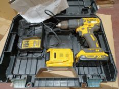 DEWALT DCD778D2T-SFGB 18V 2.0AH LI-ION XR BRUSHLESS CORDLESS COMBI DRILL WITH BATTERY CHARGER AND