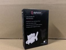 120 X BRAND NEW OFFICIAL ALPHASON SONOS LOW PROFILE P3 WALL BRACKETS S1-1