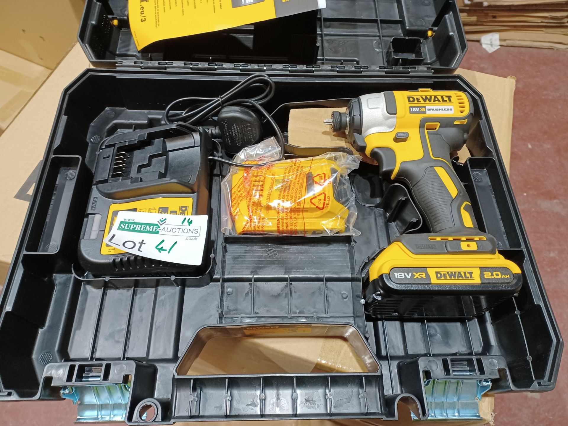 DEWALT DCF787D2T-SFGB 18V 2.0AH LI-ION XR BRUSHLESS CORDLESS IMPACT DRIVER WITH 2 BATTERIES