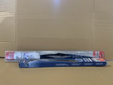 100 X BRAND NEW ASSORTED WIPER BLADES IN VARIOUS STYLES AND SIZES S1-5