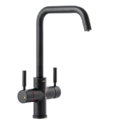 NEW BOXED Abode Propure Matt Black 4in1 Boiling Hot Water Quad Spout Kitchen Sink Tap. (ROW13BACK)