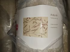 NEW PACKAGED COLOURS ALIYAH TRAILING LEAF RUG BEIGE/PURPLE 160X230CM - T/R