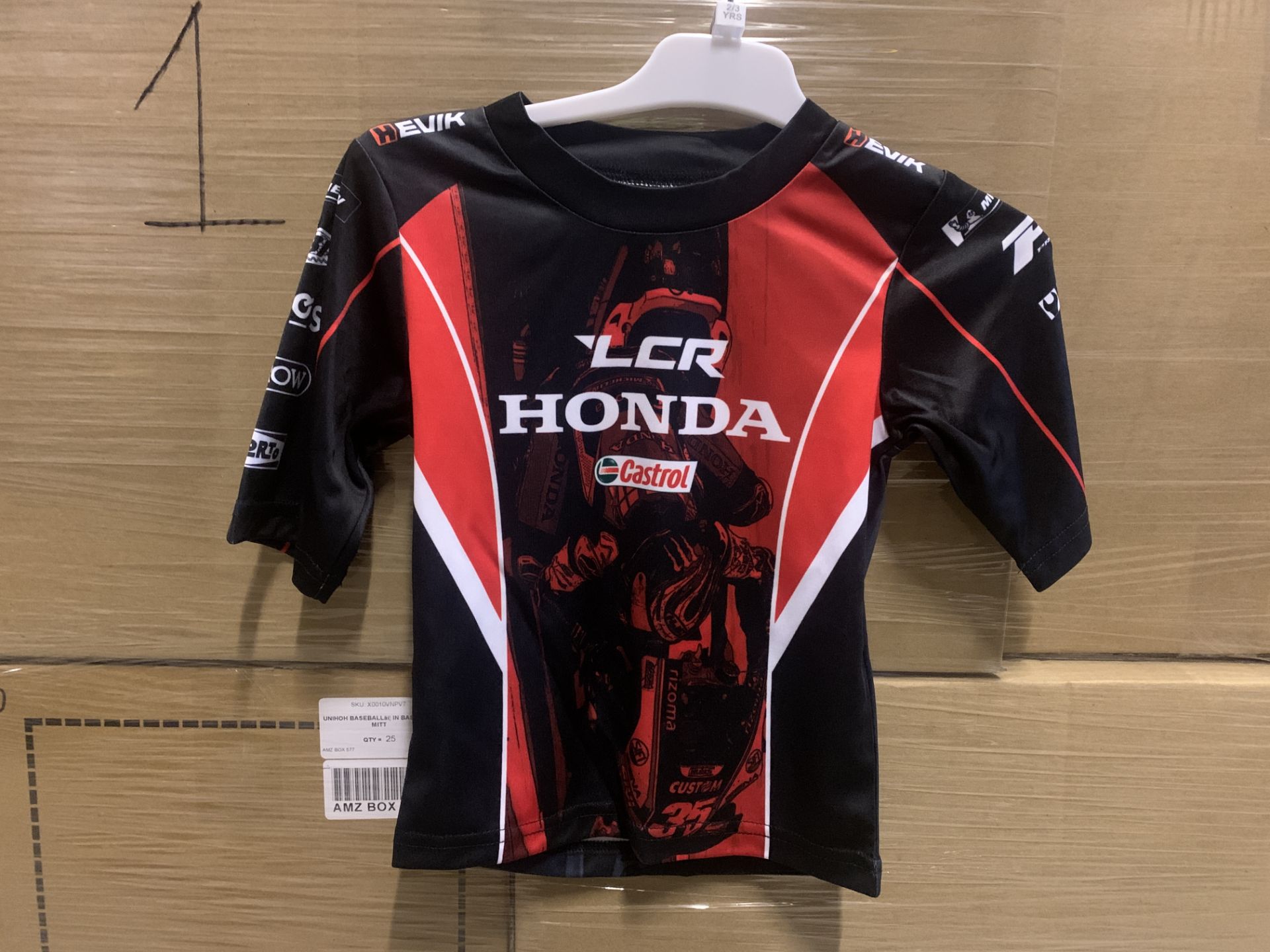 (NO VAT) 31 X BRAND NEW OFFICIAL LCR HONDA CRUTCHLOW KIDS ALL OVER PRINTED T SHIRTS IN RATIO SIZED