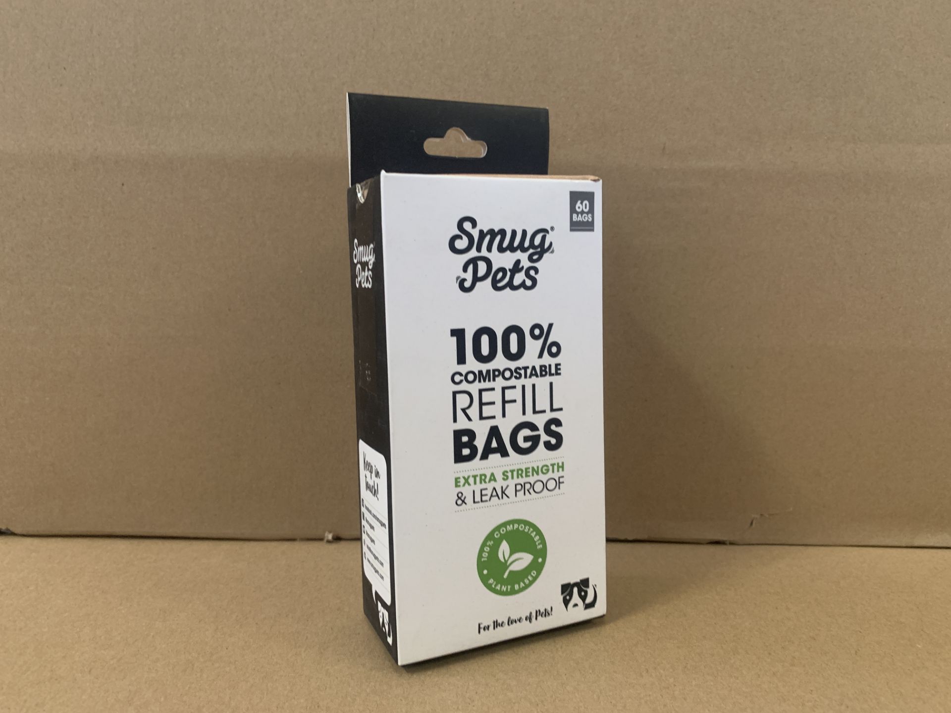 46 X BRAND NEW SMUG PETS PACKS OF 60 100% COMPOSTABLE REFILL BAGS LEAK PROOF S1-4