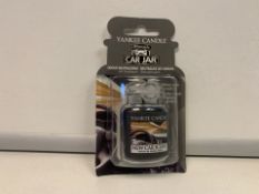 40 X NEW PACKAGED YANKEE CANDLE ULTIMATE CAR JAR - NEW CAR SCENT. (ROW5)