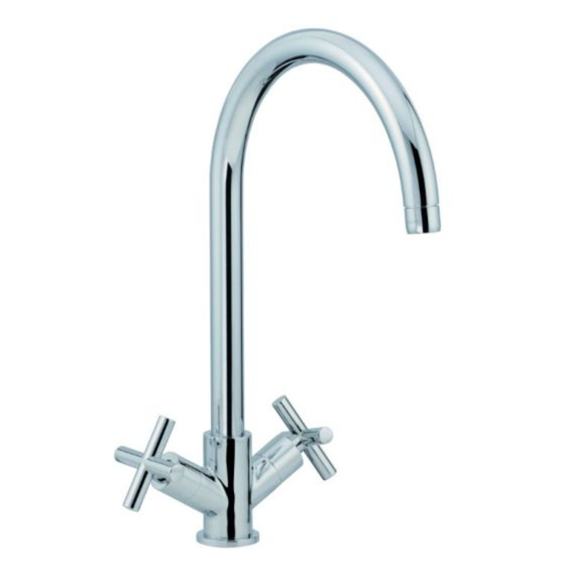 Carron Phoenix Lucian Dual Twist Handles Kitchen Tap - Chrome - 115.0363.796 -