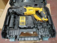 DEWALT DCH033 3KG 18V 4.0AH LI-ION XR BRUSHLESS CORDLESS SDS PLUS DRILL WITH CHARGER AND CARRY