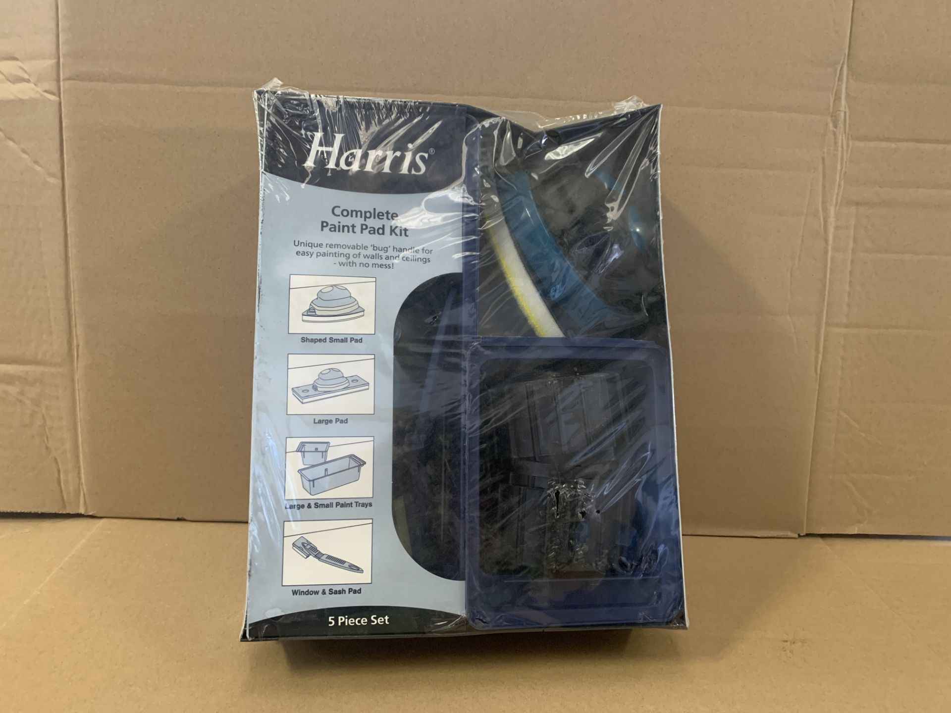 5 X BRAND NEW HARRIS COMPLETE PAINT PAD KITS S1-4