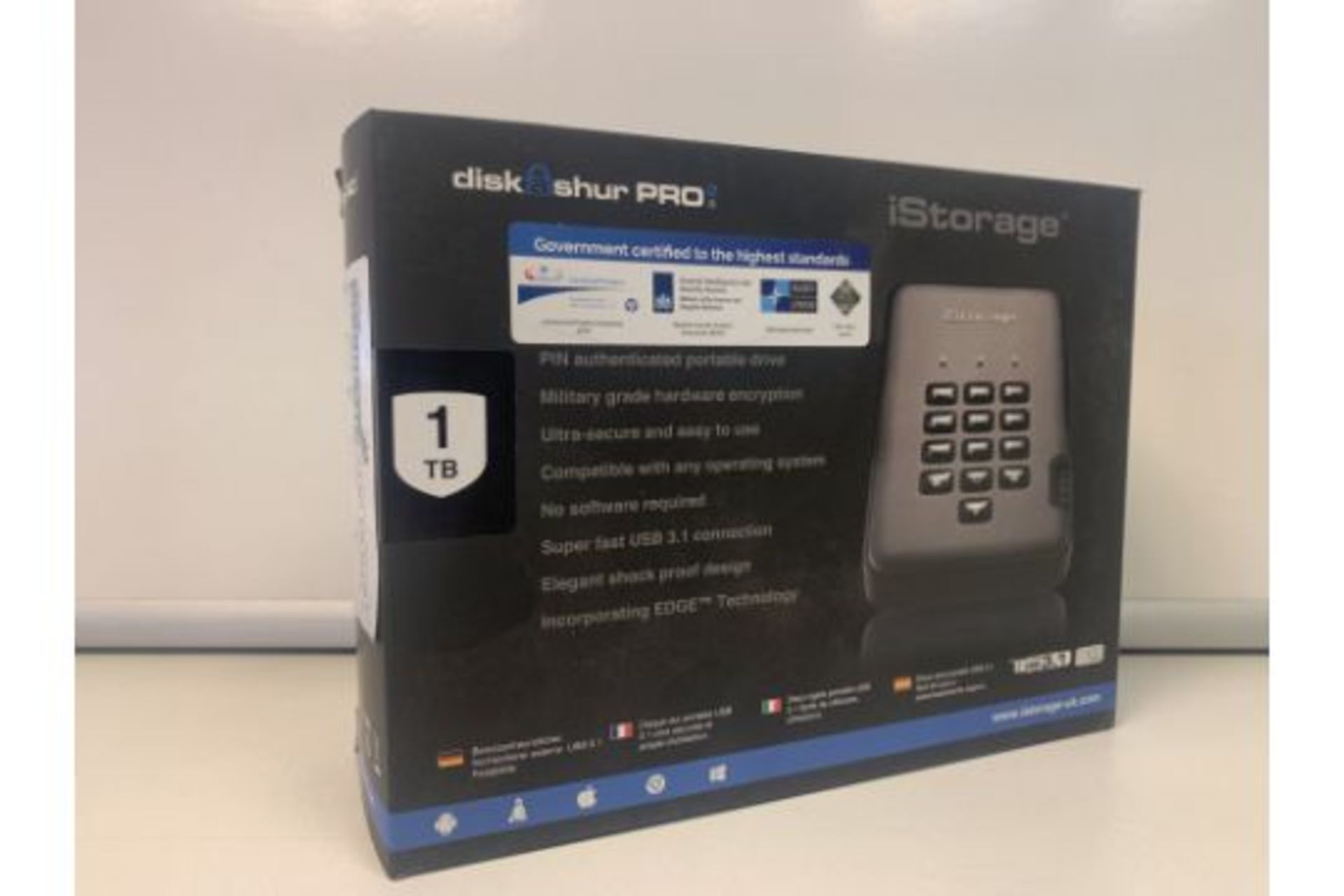 BRAND NEW DISKASHUR PRO 2 1TB iSTORAGE HDD SYSTEM RRP £349 R9