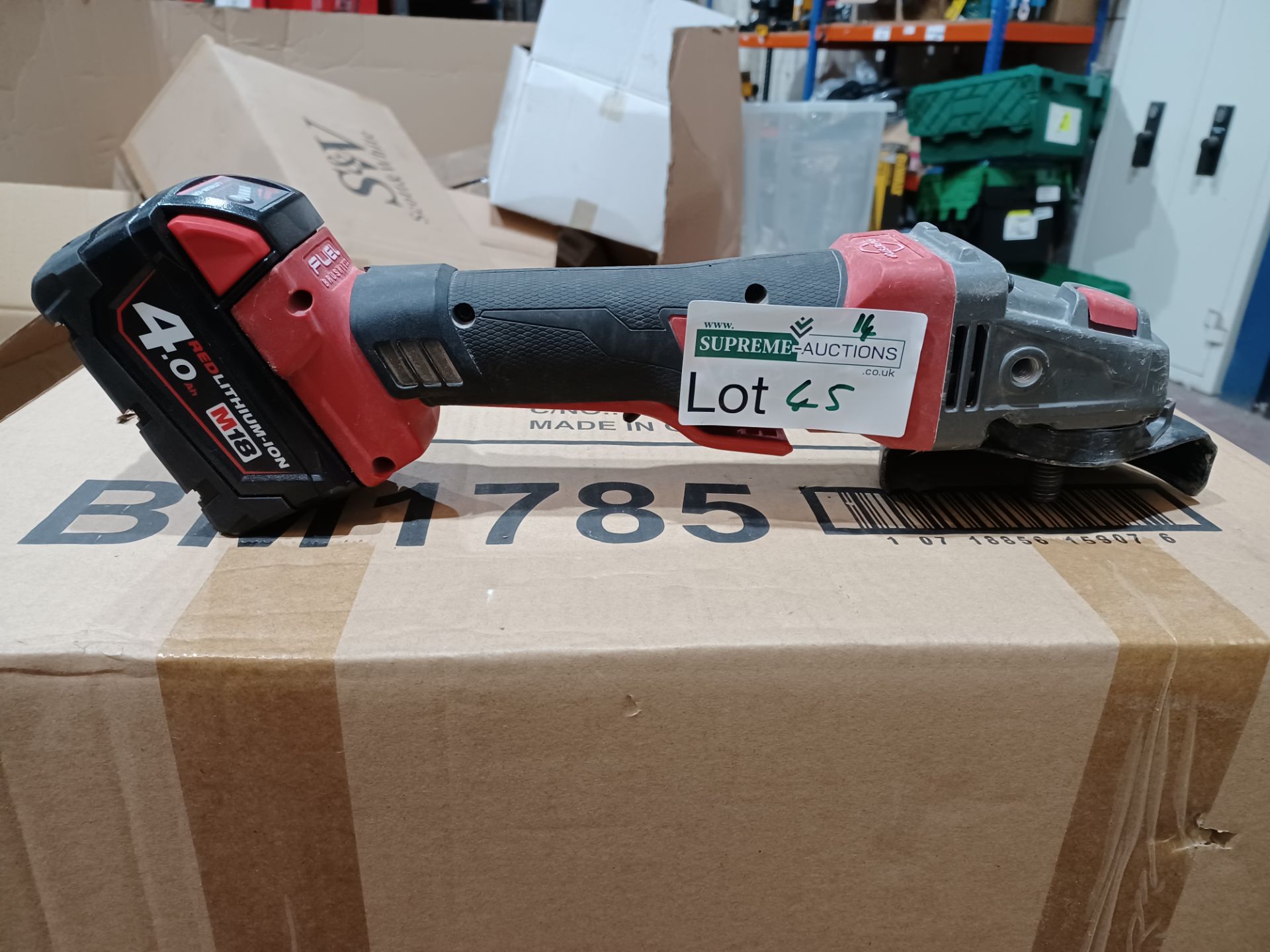 MILWAUKEE M18 FSAG115XB-0 18V LI-ION REDLITHIUM 4½" BRUSHLESS CORDLESS ANGLE GRINDER - BARE