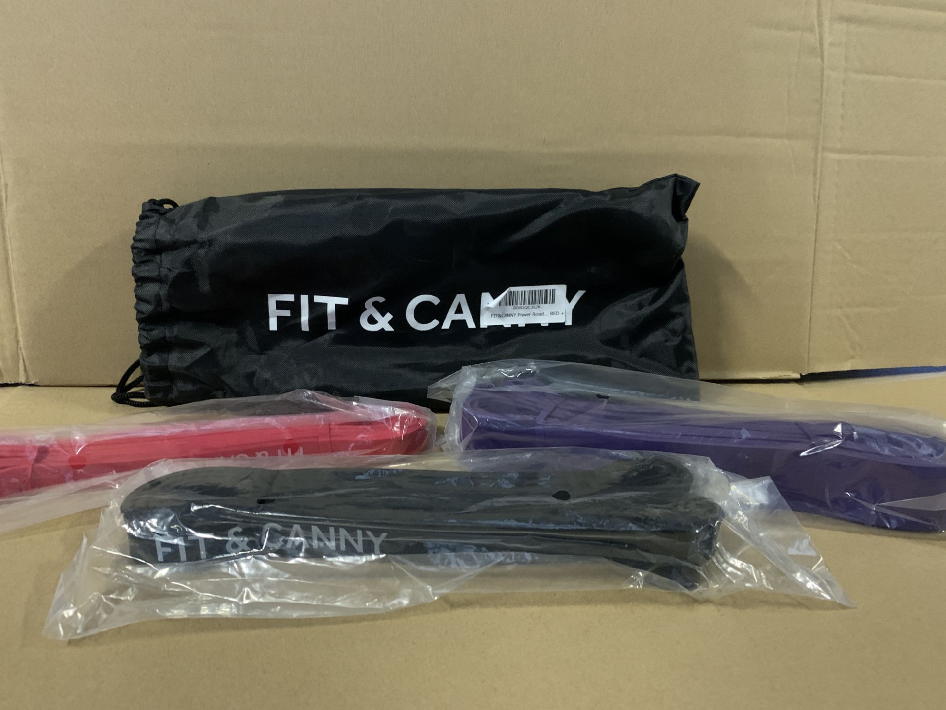24 X BRAND NEW FIT AND CANNY RESISTANCE BANDS (COLOURS MAY VARY) S1-2