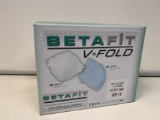 480 X BRAND NEW BETAFIT V FOLD DISPOSABLE REPIRATORS EXPIRE MARCH 2018 R9