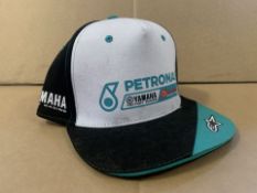 25 X BRAND NEW OFFICIAL YAMAHA PETRONAS GREEN/WHITE AND BLACK CAPS S1