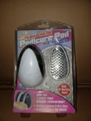 48 X BRAND NEW PEDICURE PODS THE ULTIMATE FOOT FILE INCLUDES FOOT FILE, 2 X EMERY PADS, SHAVING