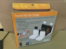 4 X BRAND NEW RAC TRAVEL KITS FOR DOGS (1 HAS BOX DAMAGE) R15