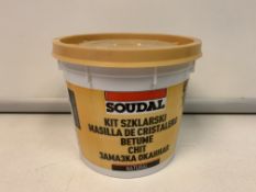 48 X BRAND NEW SOUDAL 1KG LINSEED OIL PUTTY USE BY DEC 2022 R19