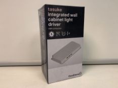 36 x NEW BOXED TASUKE INTEGRATED WALL CABINET LIGHT DRIVER - USB CONNECTION - 2M WIRE - 36W. (