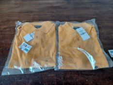 11 X NEW PACKAGED ALTOFF & LYALL PREMIUM POLO SHIRTS IN AMBER VARIOUS SIZES - TER