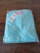 15 X NEW PACKAGED TURQUOISE WOMENS ALTOFF & LYALL POLO SHIRTS VARIOUS SIZES - TER