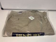 30 X BRAND NEW HENBURY TWILL CHINO TROUSERS CLASSIC FIT IN VARIOUS SIZES R9