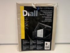 16 X NEW PACKAGED DIALL 3x4M 125 MICRON HEAVY DUTY PROTECTIVE SHEETS (ROW10/11)