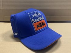 (NO VAT) 25 X BRAND NEW OFFICIAL RED BULL KTM BLUE CHILDRENS RACING CAPS S1RA