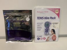 8 X BRAND NEW TENS 6 WEEK HIRE PACK RENTAL VOUCHERS LABOUR PAIN RELIEF AND 2 X ELECTRODE PACKS SS