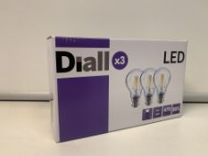 32 X BRAND NEW SETS OF 3 DIALL B22 4W=40W 470 LUMENS LIGHTBULBS R9